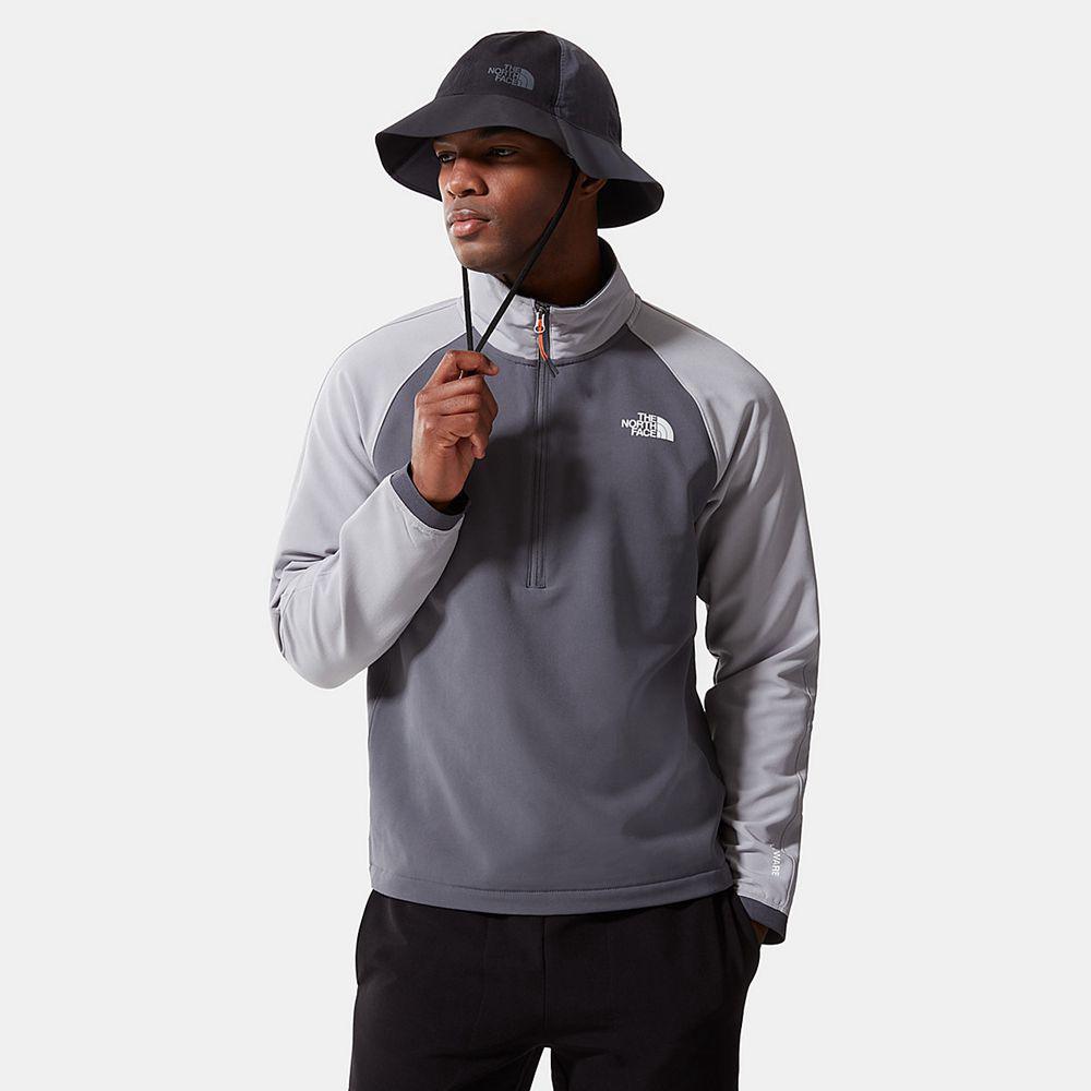 The North Face Tekware ¼ Zip Ανδρικα Μπουφάν Fleece - Βαθυ Γκρι (XADJ02348)
